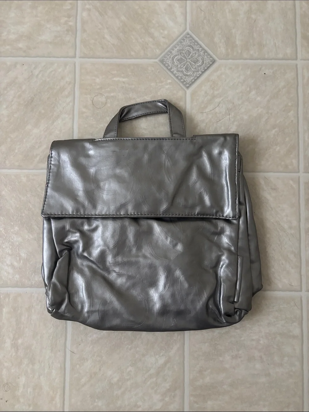 Grey Hanging Cosmetics Bag